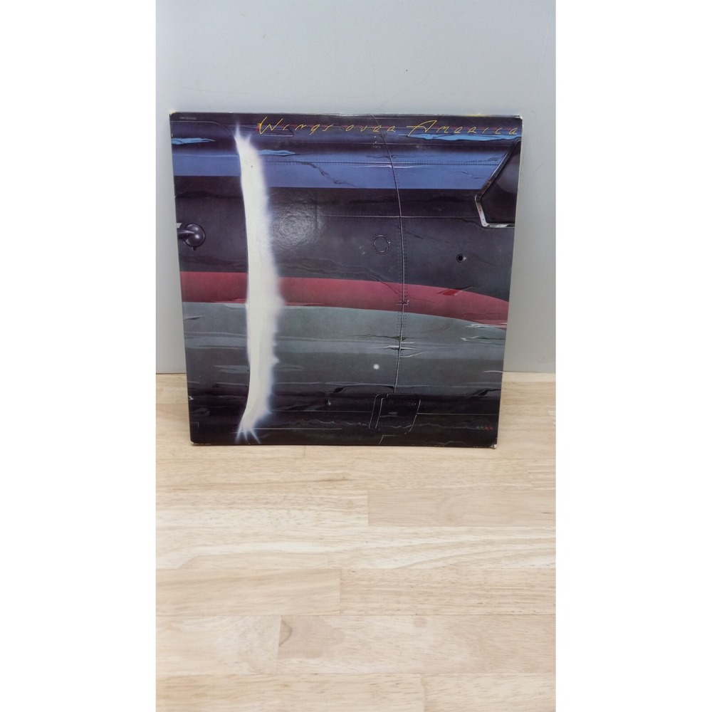 Wings over America vinyl records 3 LPs 1976 color poster Live and Let Die works
